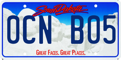SD license plate 0CNB05