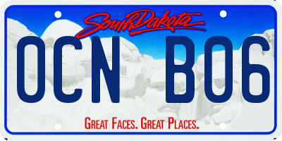 SD license plate 0CNB06