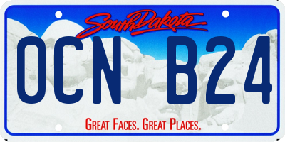 SD license plate 0CNB24