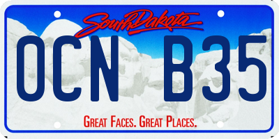 SD license plate 0CNB35