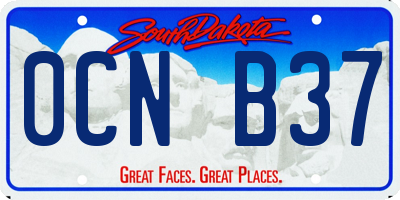 SD license plate 0CNB37