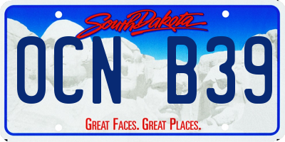 SD license plate 0CNB39