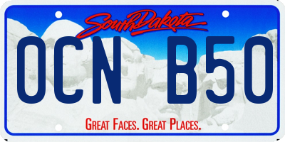 SD license plate 0CNB50
