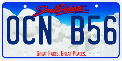 SD license plate 0CNB56
