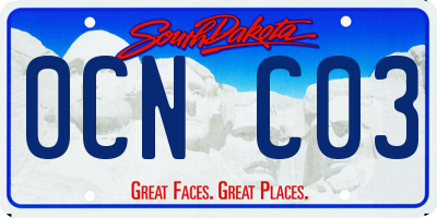 SD license plate 0CNC03
