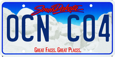 SD license plate 0CNC04