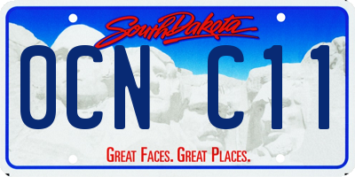 SD license plate 0CNC11