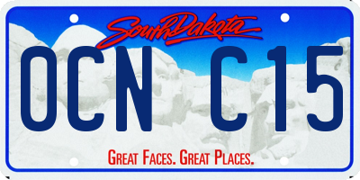 SD license plate 0CNC15