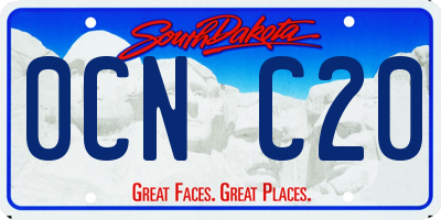 SD license plate 0CNC20