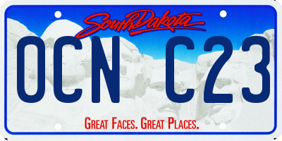 SD license plate 0CNC23