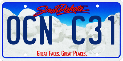 SD license plate 0CNC31