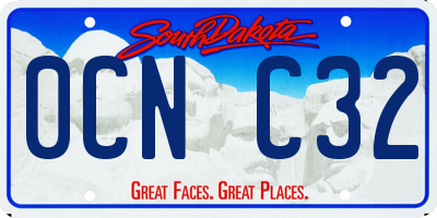 SD license plate 0CNC32