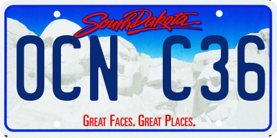 SD license plate 0CNC36