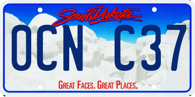 SD license plate 0CNC37