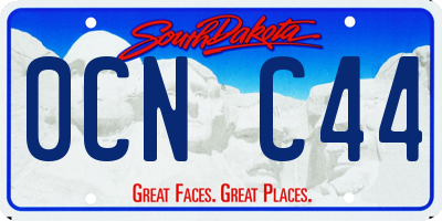 SD license plate 0CNC44