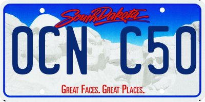 SD license plate 0CNC50