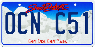 SD license plate 0CNC51