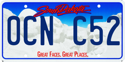 SD license plate 0CNC52