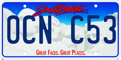 SD license plate 0CNC53
