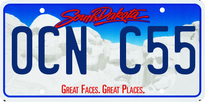 SD license plate 0CNC55