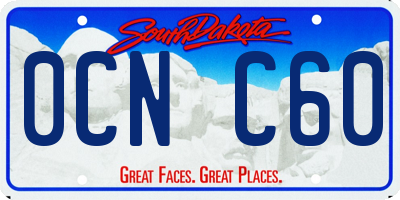 SD license plate 0CNC60