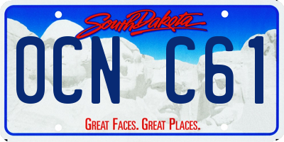 SD license plate 0CNC61