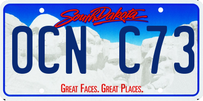 SD license plate 0CNC73