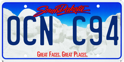 SD license plate 0CNC94