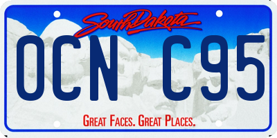 SD license plate 0CNC95