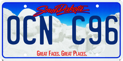 SD license plate 0CNC96
