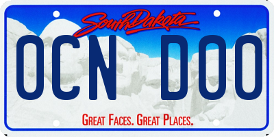 SD license plate 0CND00