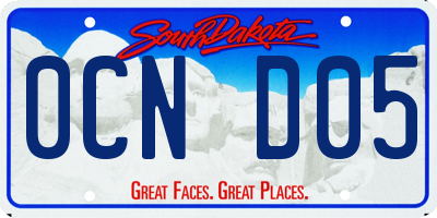SD license plate 0CND05
