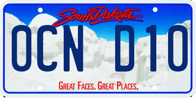 SD license plate 0CND10