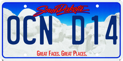 SD license plate 0CND14