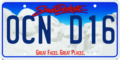 SD license plate 0CND16