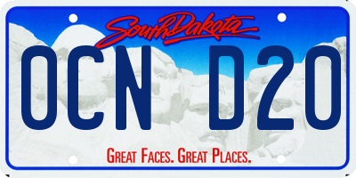 SD license plate 0CND20