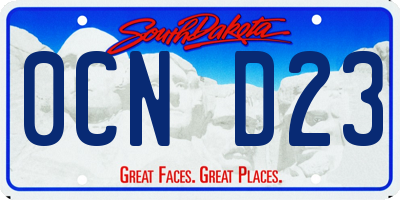 SD license plate 0CND23