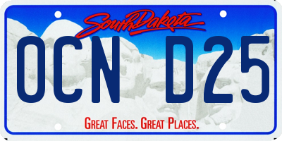 SD license plate 0CND25