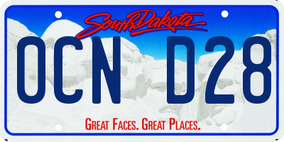 SD license plate 0CND28