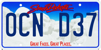 SD license plate 0CND37
