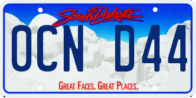 SD license plate 0CND44