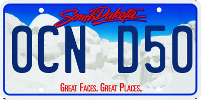 SD license plate 0CND50