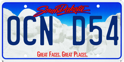 SD license plate 0CND54