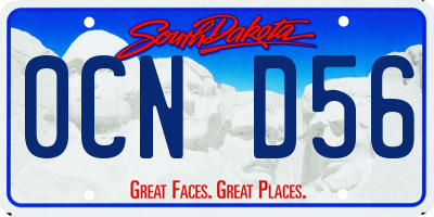 SD license plate 0CND56