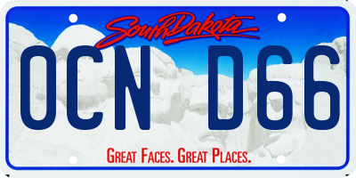 SD license plate 0CND66