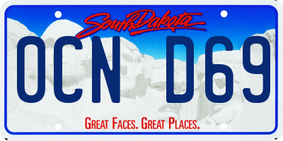 SD license plate 0CND69