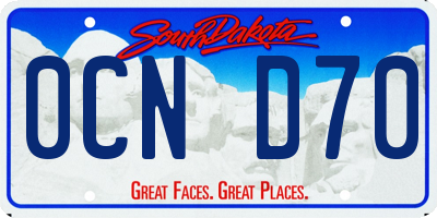 SD license plate 0CND70