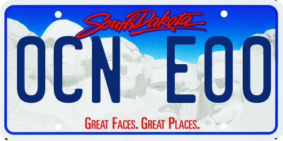 SD license plate 0CNE00