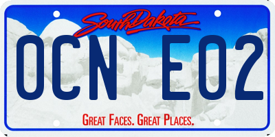 SD license plate 0CNE02
