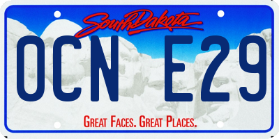 SD license plate 0CNE29